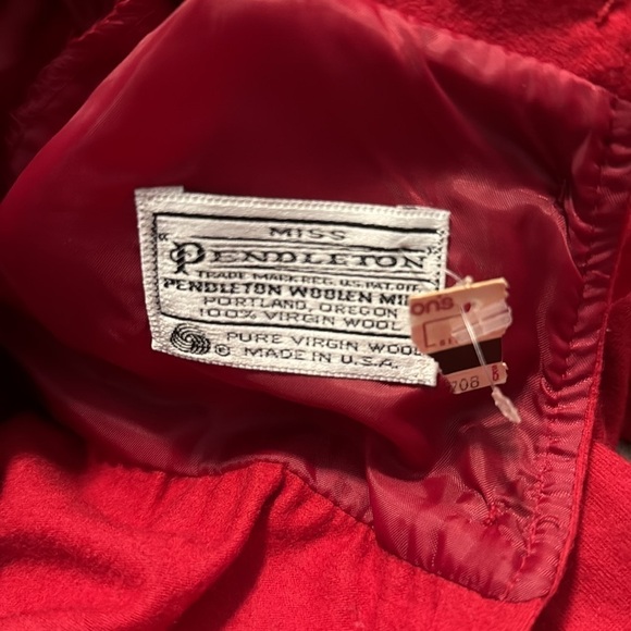 Miss Pendleton vintage 100% virgin wool dress size 13/14 USA - Picture 9 of 9